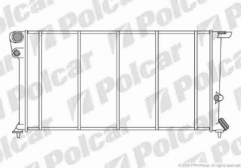 Polcar 235008A6 - Radiators, Motora dzesēšanas sistēma autodraugiem.lv