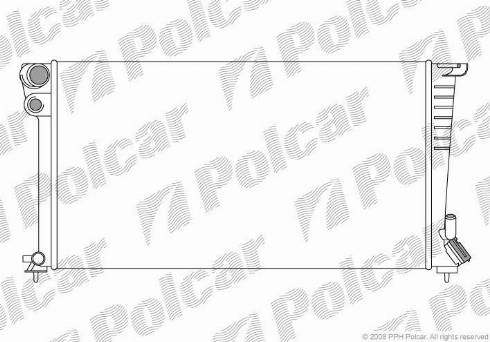 Polcar 235008A7 - Radiators, Motora dzesēšanas sistēma autodraugiem.lv