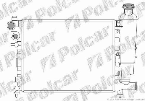 Polcar 230608-5 - Radiators, Motora dzesēšanas sistēma autodraugiem.lv