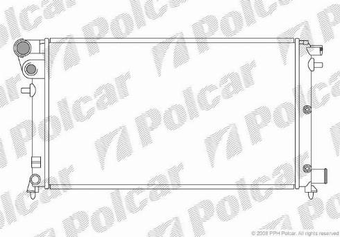 Polcar 2306083X - Radiators, Motora dzesēšanas sistēma autodraugiem.lv
