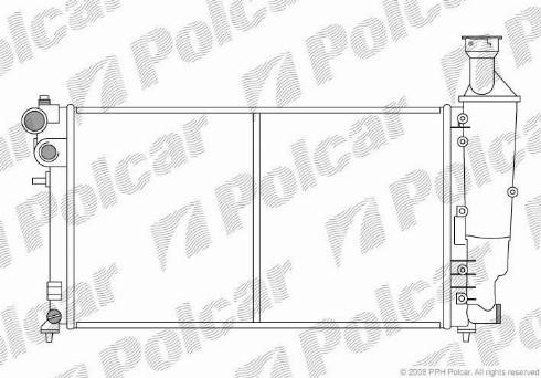 Polcar 2306082X - Radiators, Motora dzesēšanas sistēma autodraugiem.lv