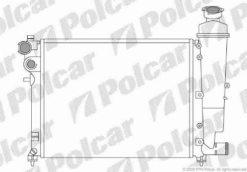 Polcar 230608A1 - Radiators, Motora dzesēšanas sistēma autodraugiem.lv