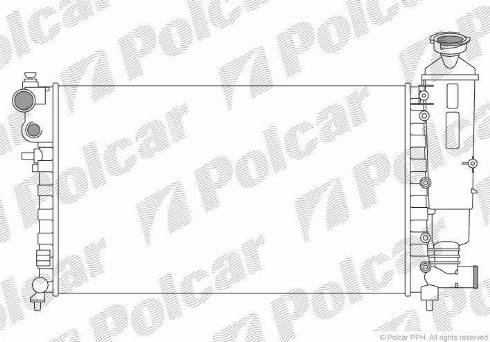 Polcar 230608A2 - Radiators, Motora dzesēšanas sistēma autodraugiem.lv