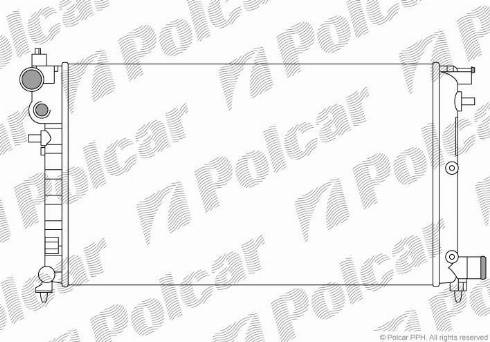 Polcar 230608B3 - Radiators, Motora dzesēšanas sistēma autodraugiem.lv