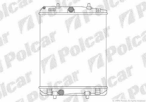 Polcar 230108-4 - Radiators, Motora dzesēšanas sistēma autodraugiem.lv