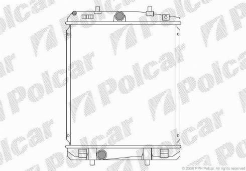 Polcar 2301081K - Radiators, Motora dzesēšanas sistēma autodraugiem.lv