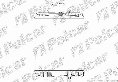 Polcar 2301083X - Radiators, Motora dzesēšanas sistēma autodraugiem.lv