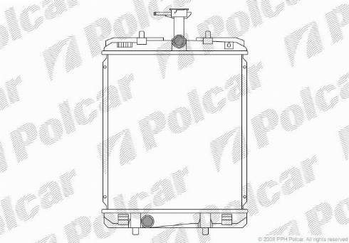 Polcar 2301082K - Radiators, Motora dzesēšanas sistēma autodraugiem.lv