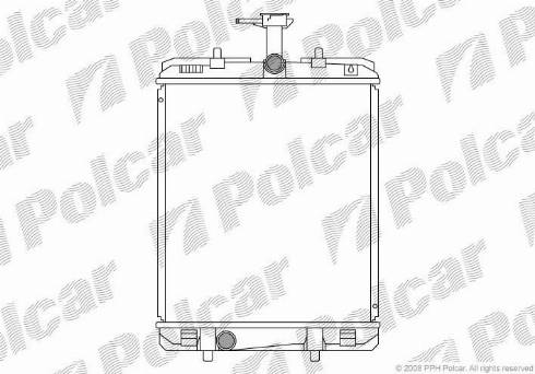 Polcar 2301082X - Radiators, Motora dzesēšanas sistēma autodraugiem.lv