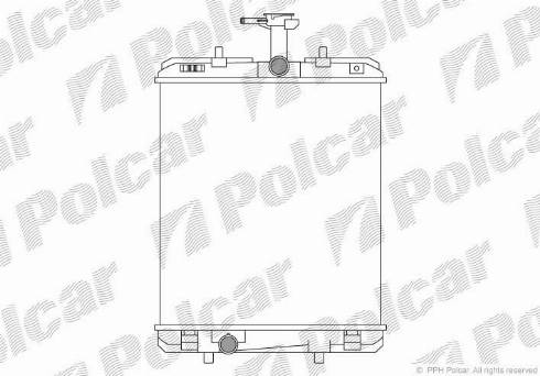 Polcar 230108A3 - Radiators, Motora dzesēšanas sistēma autodraugiem.lv