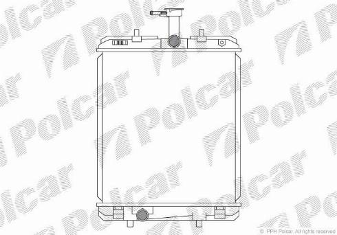 Polcar 230108A2 - Radiators, Motora dzesēšanas sistēma autodraugiem.lv