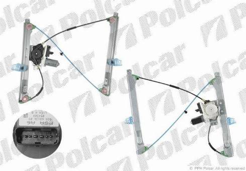 Polcar 2308PSE1 - Stikla pacelšanas mehānisms autodraugiem.lv