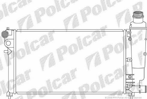Polcar 2307081X - Radiators, Motora dzesēšanas sistēma autodraugiem.lv