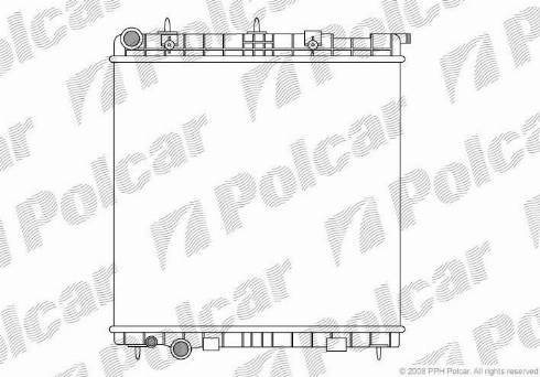 Polcar 231508-4 - Radiators, Motora dzesēšanas sistēma autodraugiem.lv