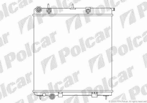Polcar 231508-1 - Radiators, Motora dzesēšanas sistēma autodraugiem.lv