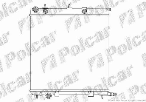 Polcar 2315082X - Radiators, Motora dzesēšanas sistēma autodraugiem.lv