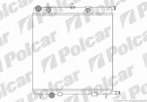 Polcar 231508A2 - Radiators, Motora dzesēšanas sistēma autodraugiem.lv