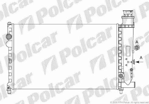 Polcar 231308A4 - Radiators, Motora dzesēšanas sistēma autodraugiem.lv