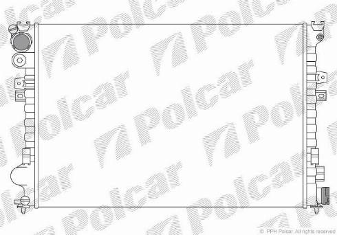 Polcar 238008A4 - Radiators, Motora dzesēšanas sistēma autodraugiem.lv