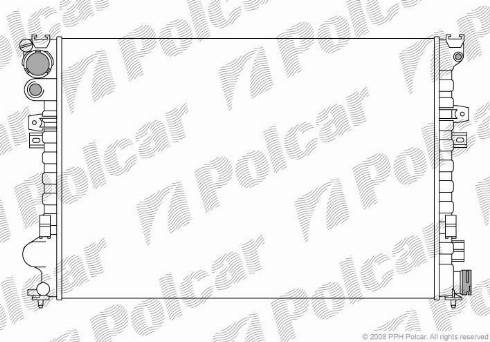 Polcar 238008A3 - Radiators, Motora dzesēšanas sistēma autodraugiem.lv
