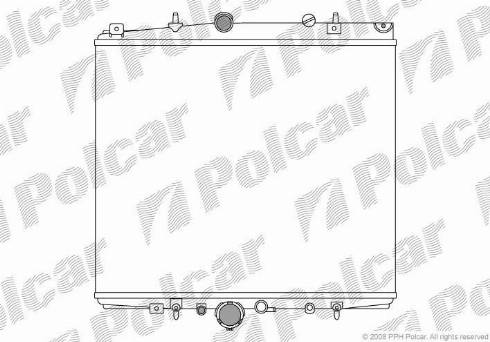 Polcar 2381081X - Radiators, Motora dzesēšanas sistēma autodraugiem.lv