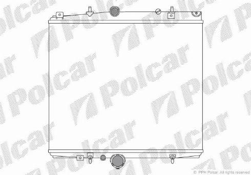 Polcar 238108A1 - Radiators, Motora dzesēšanas sistēma autodraugiem.lv