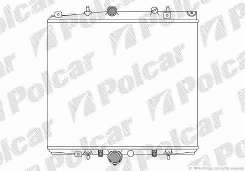 Polcar 238108A3 - Radiators, Motora dzesēšanas sistēma autodraugiem.lv