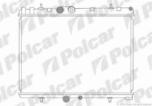 Polcar 233308-1 - Radiators, Motora dzesēšanas sistēma autodraugiem.lv