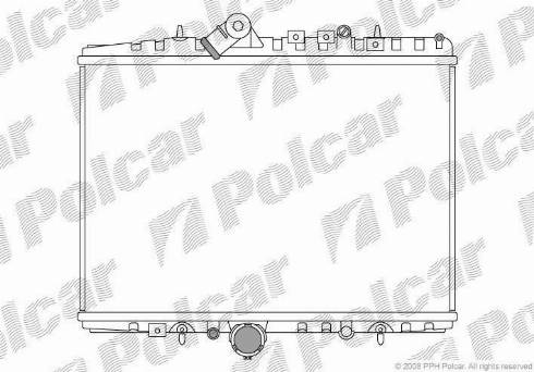 Polcar 233208-5 - Radiators, Motora dzesēšanas sistēma autodraugiem.lv