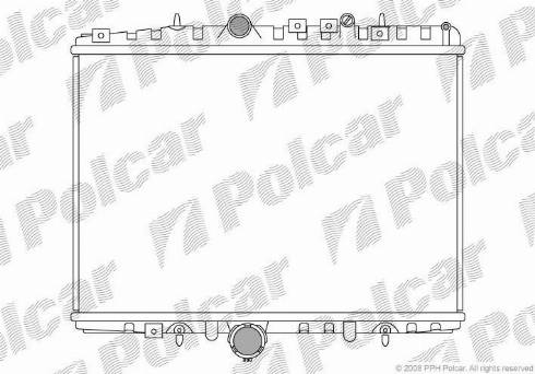 Polcar 233208-1 - Radiators, Motora dzesēšanas sistēma autodraugiem.lv