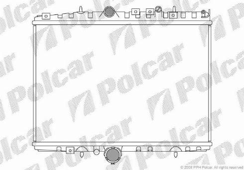 Polcar 2332088X - Radiators, Motora dzesēšanas sistēma autodraugiem.lv