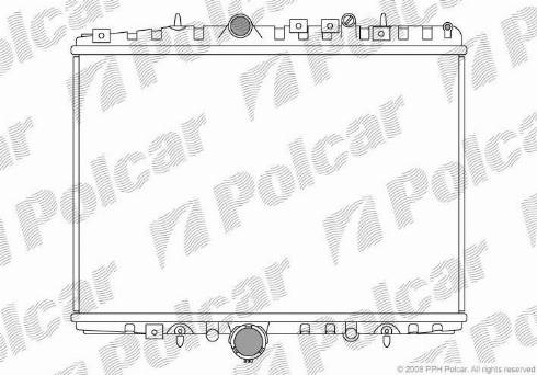 Polcar 233208-8 - Radiators, Motora dzesēšanas sistēma autodraugiem.lv