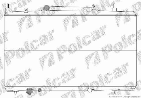 Polcar 2332083X - Radiators, Motora dzesēšanas sistēma autodraugiem.lv