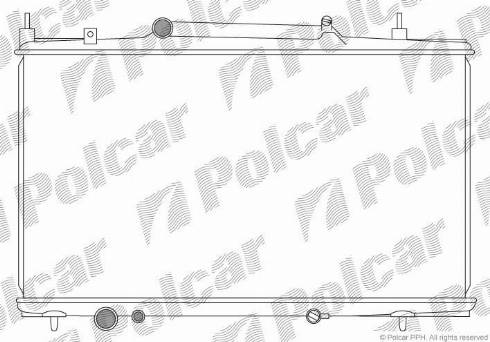 Polcar 233208-3 - Radiators, Motora dzesēšanas sistēma autodraugiem.lv