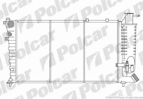 Polcar 2324089X - Radiators, Motora dzesēšanas sistēma autodraugiem.lv