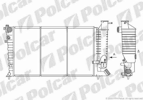 Polcar 2324084X - Radiators, Motora dzesēšanas sistēma autodraugiem.lv