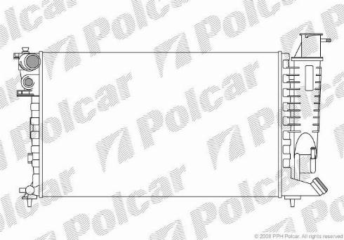 Polcar 232408-5 - Radiators, Motora dzesēšanas sistēma autodraugiem.lv