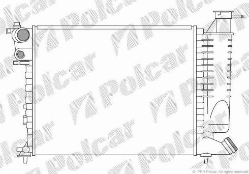 Polcar 2324081X - Radiators, Motora dzesēšanas sistēma autodraugiem.lv