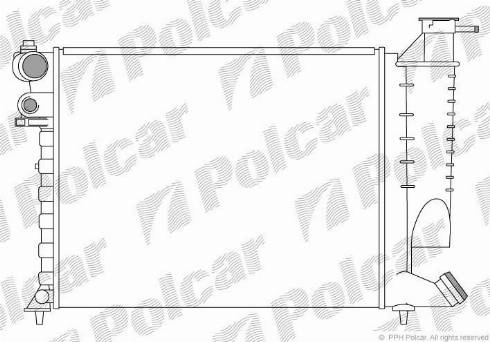 Polcar 232408-1 - Radiators, Motora dzesēšanas sistēma autodraugiem.lv