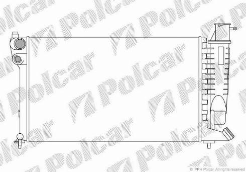 Polcar 232408-8 - Radiators, Motora dzesēšanas sistēma autodraugiem.lv