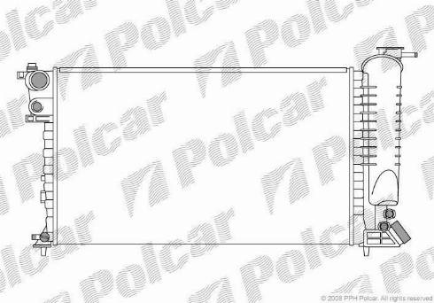 Polcar 2324082X - Radiators, Motora dzesēšanas sistēma autodraugiem.lv