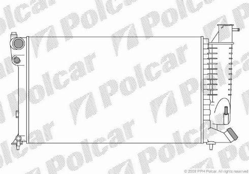 Polcar 2324087X - Radiators, Motora dzesēšanas sistēma autodraugiem.lv