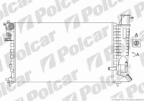 Polcar 232408A4 - Radiators, Motora dzesēšanas sistēma autodraugiem.lv