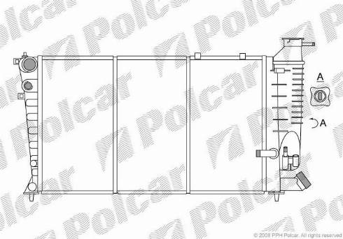 Polcar 232408-X - Radiators, Motora dzesēšanas sistēma autodraugiem.lv