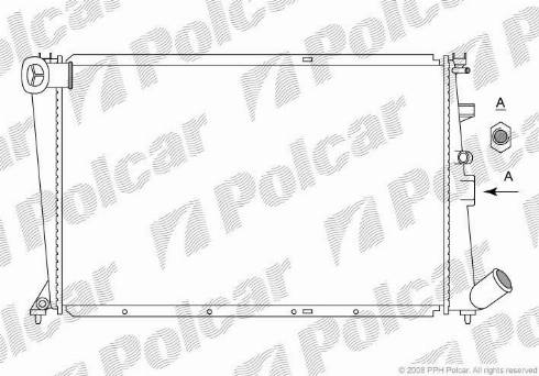 Polcar 2325084X - Radiators, Motora dzesēšanas sistēma autodraugiem.lv