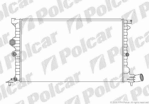 Polcar 2325086X - Radiators, Motora dzesēšanas sistēma autodraugiem.lv