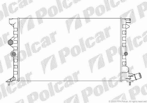 Polcar 232508-6 - Radiators, Motora dzesēšanas sistēma autodraugiem.lv