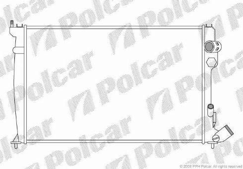 Polcar 232508-3 - Radiators, Motora dzesēšanas sistēma autodraugiem.lv