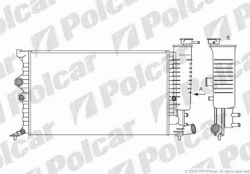 Polcar 2325082X - Radiators, Motora dzesēšanas sistēma autodraugiem.lv