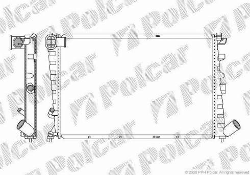 Polcar 232508-7 - Radiators, Motora dzesēšanas sistēma autodraugiem.lv